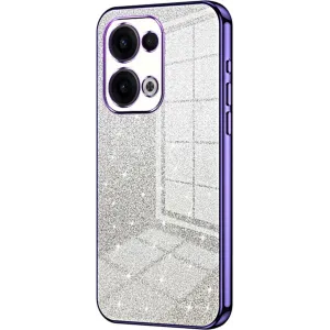 Phonesta Crystal Sparkle Silikon Back Cover Hülle für Oppo Reno13 - Lila