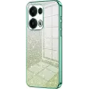 Phonesta Crystal Sparkle Silikon Back Cover Hülle für Oppo Reno13 Pro - Grün