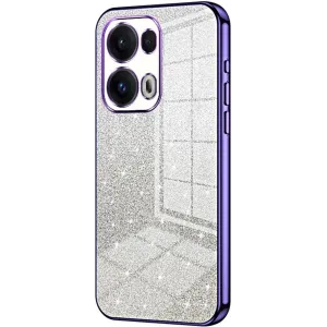 Phonesta Crystal Sparkle Silikon Back Cover Hülle für Oppo Reno13 Pro - Lila