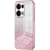 Phonesta Crystal Sparkle Silikon Back Cover Hülle für Oppo Reno13 Pro - Rosa