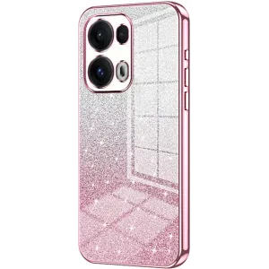 Phonesta Crystal Sparkle Silikon Back Cover Hülle für Oppo Reno13 Pro - Rosa
