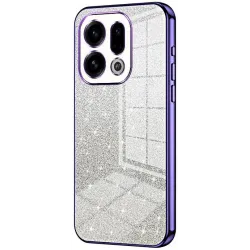 Phonesta Crystal Sparkle Silikon Back Cover Hülle für Oppo Find X9 - Lila
