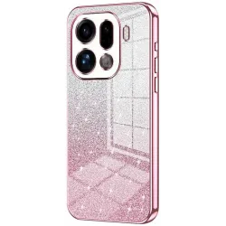 Phonesta Crystal Sparkle Silikon Back Cover Hülle für Oppo Find X9 Pro - Rosa