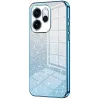 Phonesta Crystal Sparkle Silikon Back Cover Hülle für Oppo Reno15 - Blau