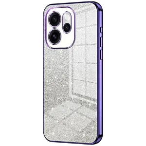 Phonesta Crystal Sparkle Silikon Back Cover Hülle für Oppo Reno15 - Lila