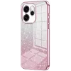 Phonesta Crystal Sparkle Silikon Back Cover Hülle für Oppo Reno15 Pro - Rosa