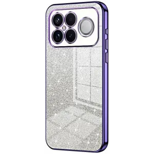 Phonesta Crystal Sparkle Silikon Back Cover Hülle für Xiaomi Poco F8 Ultra - Lila