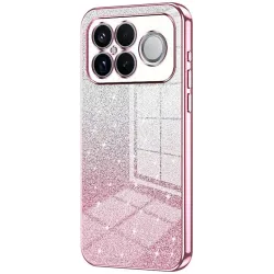 Phonesta Crystal Sparkle Silikon Back Cover Hülle für Xiaomi Poco F8 Ultra - Rosa