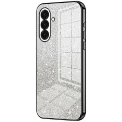 Phonesta Crystal Sparkle Silikon Back Cover Hülle für Samsung Galaxy A37 - Schwarz