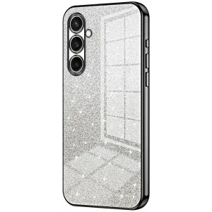 Phonesta Crystal Sparkle Silikon Back Cover Hülle für Samsung Galaxy S25 FE - Schwarz