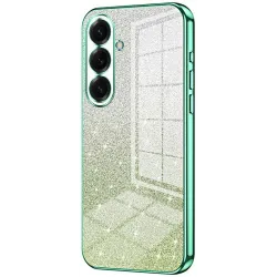 Phonesta Crystal Sparkle Silikon Back Cover Hülle für Samsung Galaxy S26 - Grün