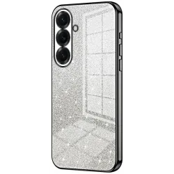 Phonesta Crystal Sparkle Silikon Back Cover Hülle für Samsung Galaxy S26 - Schwarz
