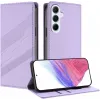 Phonesta Embossed Lines Book Wallet Klapphülle für Samsung Galaxy A26 - Lila 2