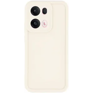 Phonesta Grooved Silikon Back Cover Hülle für Oppo Reno13 Pro - Beige