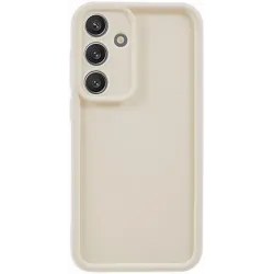 Phonesta Grooved Silikon Back Cover Hülle für Samsung Galaxy S25 - Beige
