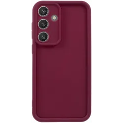 Phonesta Grooved Silikon Back Cover Hülle für Samsung Galaxy S25 - Rot