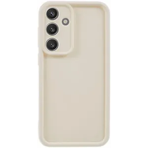 Phonesta Grooved Silikon Back Cover Hülle für Samsung Galaxy S25 Plus - Beige
