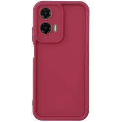 Phonesta Grooved Silikon Back Cover Hülle für Motorola Moto G35 - Rot