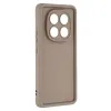Phonesta Grooved Silikon Back Cover Hülle für Xiaomi Redmi Note 14 Pro 4G - Braun 3