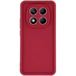Phonesta Grooved Silikon Back Cover Hülle für Xiaomi Redmi Note 14 Pro 4G - Rot