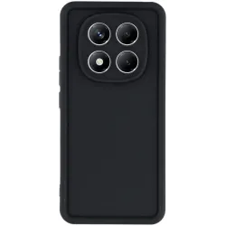 Phonesta Grooved Silikon Back Cover Hülle für Xiaomi Redmi Note 14 Pro 4G - Schwarz