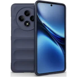 Phonesta GripShell Silikon Back Cover Hülle für Oppo Reno12 F/Reno12 FS - Dunkelblau