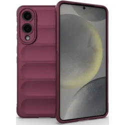 Phonesta GripShell Silikon Back Cover Hülle für Samsung Galaxy S25 Edge - Bordeaux