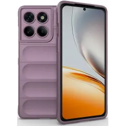 Phonesta GripShell Silikon Back Cover Hülle für Motorola Edge 60 Pro - Lila