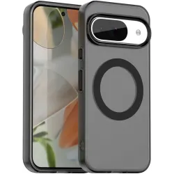 Phonesta HardFrost Back Cover Hülle mit MagSafe für Google Pixel 9 - Mattschwarz