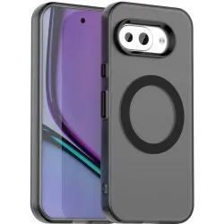 Phonesta HardFrost Back Cover Hülle mit MagSafe für Google Pixel 9a - Mattschwarz