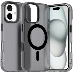 Phonesta HardFrost Back Cover Hülle mit MagSafe für Apple iPhone 16 Plus - Mattschwarz