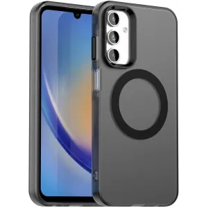 Phonesta HardFrost Back Cover Hülle mit MagSafe für Samsung Galaxy A15 4G/5G - Mattschwarz