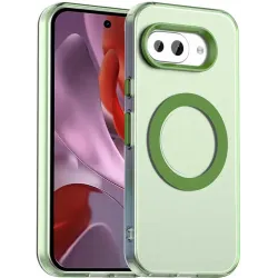Phonesta HardFrost Back Cover Hülle mit MagSafe für Google Pixel 9a - Matt Grün