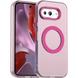 Phonesta HardFrost Back Cover Hülle mit MagSafe für Google Pixel 9a - Mattrosa