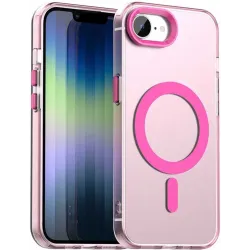 Phonesta HardFrost Back Cover Hülle mit MagSafe für Apple iPhone 17e/16e - Mattrosa