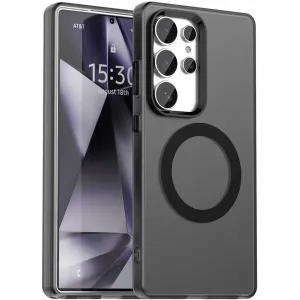 Phonesta HardFrost Back Cover Hülle mit MagSafe für Samsung Galaxy S25 Ultra - Mattschwarz