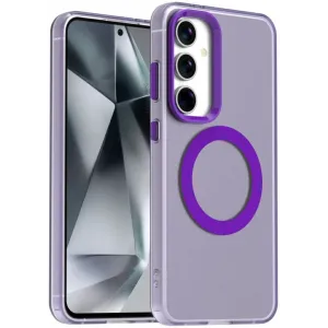 Phonesta HardFrost Back Cover Hülle mit MagSafe für Samsung Galaxy S25/S24 - Matt Lila