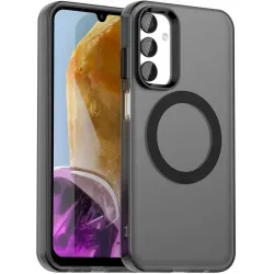 Phonesta HardFrost Back Cover Hülle mit MagSafe für Samsung Galaxy M55 - Mattschwarz