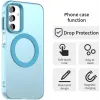 Phonesta HardFrost Back Cover Hülle mit MagSafe für Samsung Galaxy A15 4G/5G - Matt Blau 4