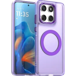 Phonesta HardFrost Back Cover Hülle mit MagSafe für Motorola Edge 60 / Edge 60 Fusion - Matt Lila