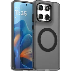 Phonesta HardFrost Back Cover Hülle mit MagSafe für Motorola Edge 60 / Edge 60 Fusion - Mattschwarz