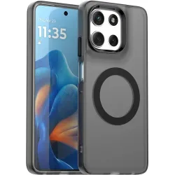 Phonesta HardFrost Back Cover Hülle mit MagSafe für Motorola Moto G56 - Mattschwarz