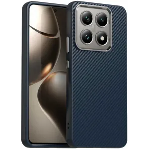 Phonesta IMD Carbon Fiber Back Cover Hülle für Xiaomi 14T - Dunkelblau