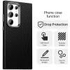 Phonesta IMD Carbon Fiber Back Cover Hülle für Samsung Galaxy S24 Ultra - Schwarz 2