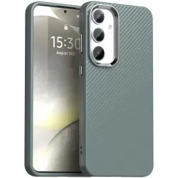 Phonesta IMD Carbon Fiber Back Cover Hülle für Samsung Galaxy S25 Plus/S24 Plus - Grau