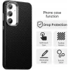 Phonesta IMD Carbon Fiber Back Cover Hülle für Samsung Galaxy S25 Plus/S24 Plus - Schwarz 2