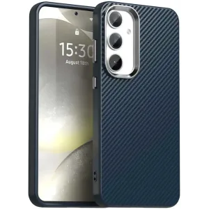 Phonesta IMD Carbon Fiber Back Cover Hülle für Samsung Galaxy S25/S24 - Dunkelblau