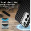 Phonesta IMD Carbon Fiber Back Cover Hülle für Samsung Galaxy S25/S24 - Schwarz 3