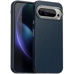 Phonesta IMD Carbon Fiber Back Cover Hülle für Google Pixel 9 Pro XL - Dunkelblau