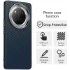 Phonesta IMD Carbon Fiber Back Cover Hülle für HONOR Magic7 Lite/X9c - Dunkelblau 2